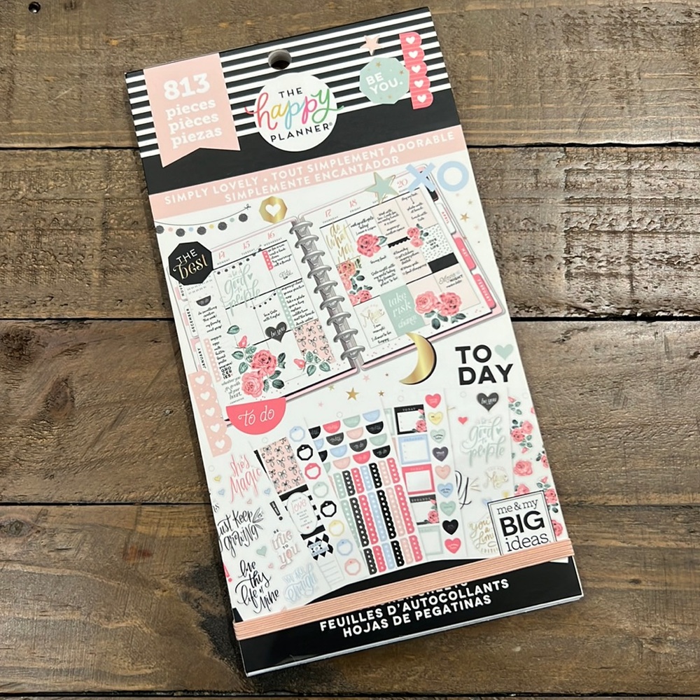 The Happy Planner Simply Lovely sticker sheets